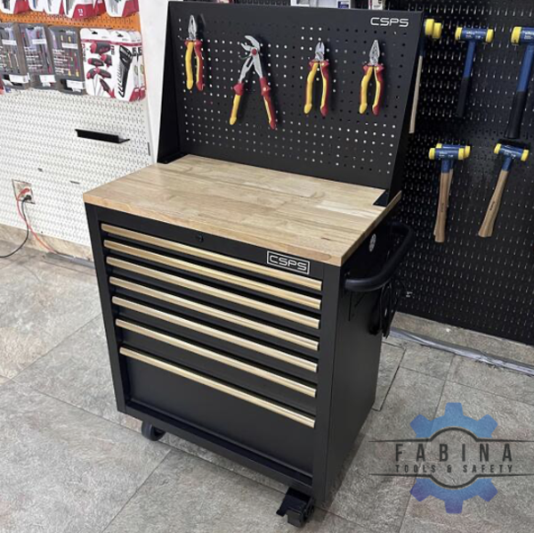 Tủ dụng cụ 07 hộc kéo kèm vách lưới