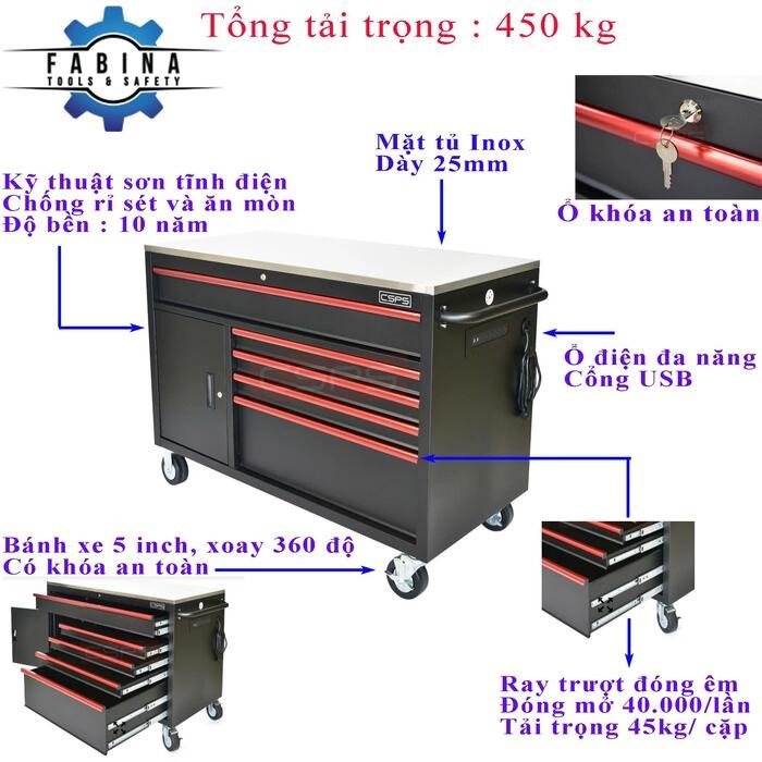 Tủ dụng cụ nhập khẩu