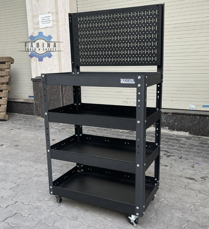 Xe đẩy dụng cụ gom gọn đồ nghề, kéo tới đâu làm tới đó