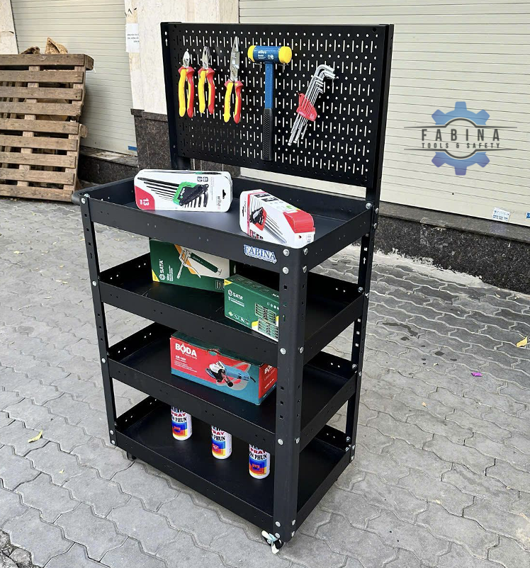 Xe đẩy dụng cụ gom gọn đồ nghề, kéo tới đâu làm tới đó