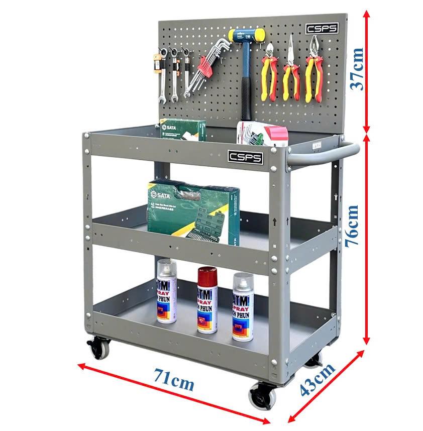 Xe Đẩy Dụng Cụ Phù Hợp Cho Gara Và Xưởng Cơ Khí