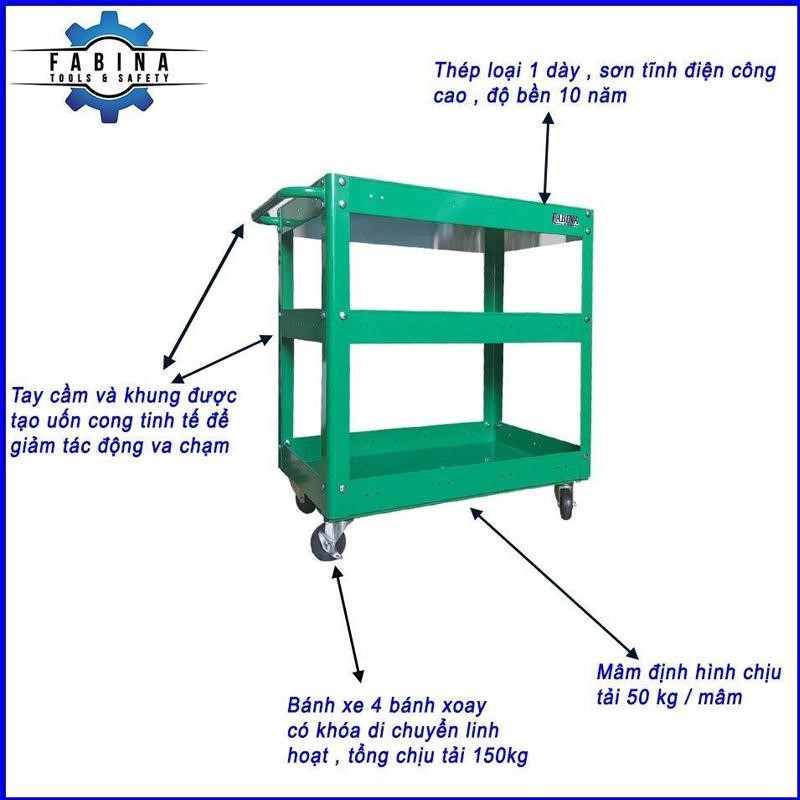 Tối ưu hóa diện tích xưởng bằng xe đẩy dụng cụ thông minh