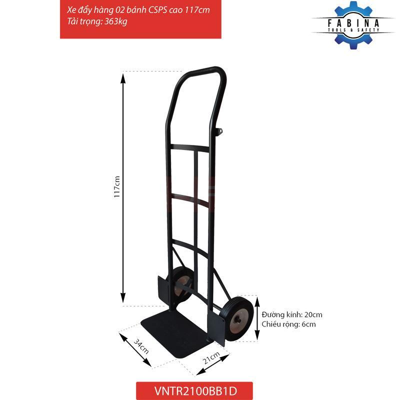 Xe đẩy hàng 02 bánh CSPS cao 117cm