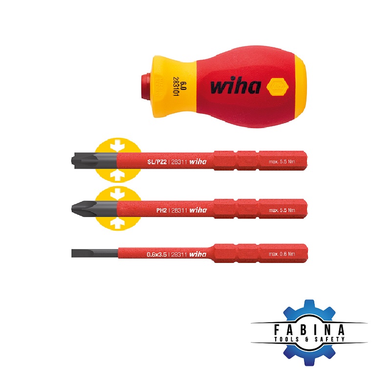 Wiha 41230 . 1000V insulated screwdriver head and handle set