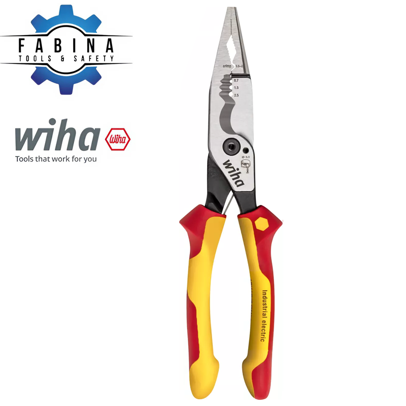 Kìm Đa năng 8 trong 1 Wiha 45490 225mm cách điện 1000V phủ phosphate mangan