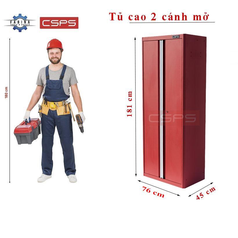 Tủ cao 2 cánh mở bên trong 4 ngăn nhỏ CSPS 76cm W x 45cm D x 181cm H