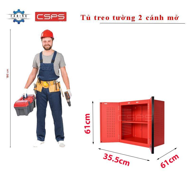 Tủ dụng cụ treo tường CSPS 61cm - 01 ngăn màu đỏ