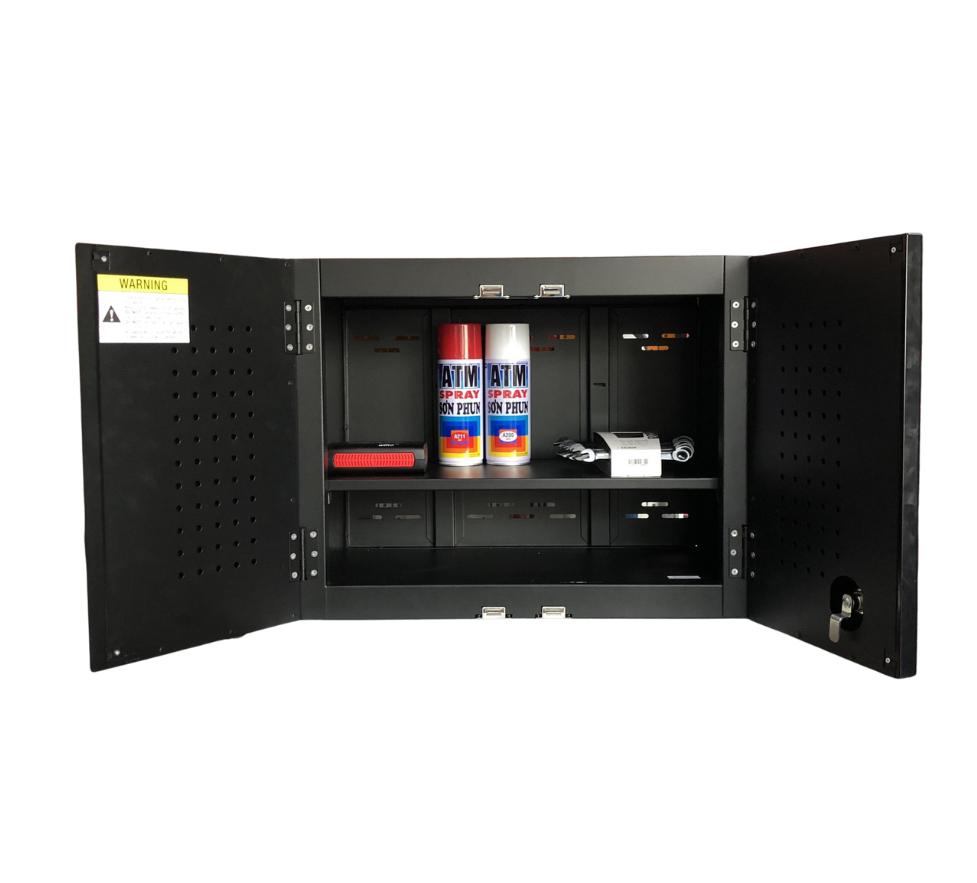 Tủ dụng cụ treo tường CSPS W61 x H45cm - 01 ngăn màu đen