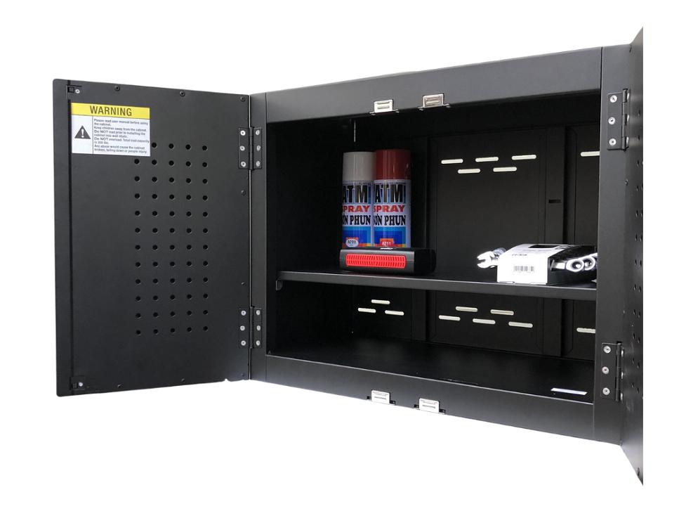Tủ dụng cụ treo tường CSPS W61 x H45cm - 01 ngăn màu đen