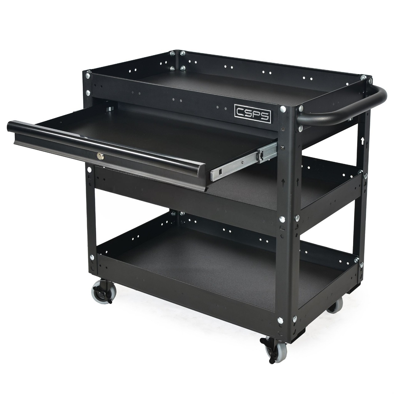 Xe đẩy CSPS 3 ngăn 01 hộc kéo - 71cm.