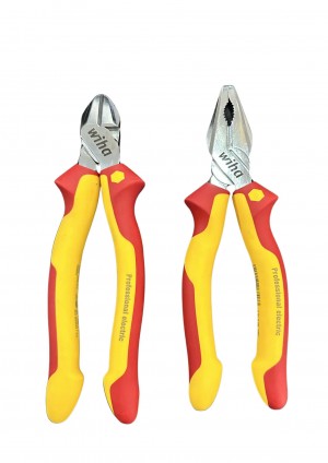Bộ 2 Kìm Wiha cách điện 1000V 43340 & 26708 chuyên nghiệp