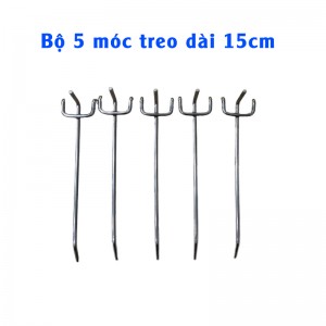 Set of 5 mesh wall tool hangers