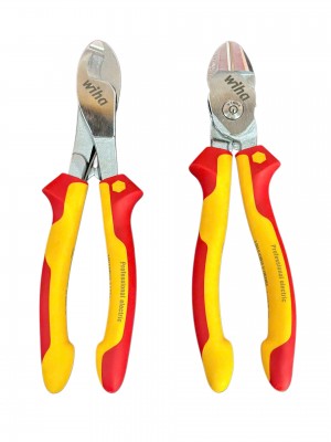 Bộ Kìm cắt cáp Wiha 43662 và Kìm cắt cộng lực Wiha 38191 cách điện 1000V