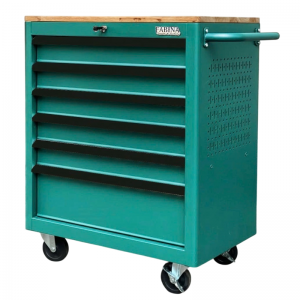 Fabina Glossy Green tool cabinet - 6 drawers