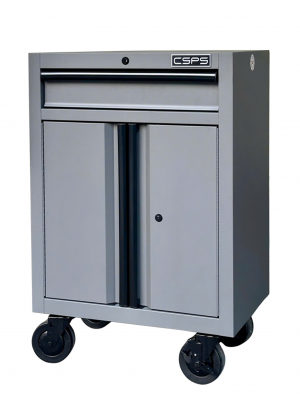 CSPS Matt Gray Tool Cabinet 61cm with Casters – 1 Drawer