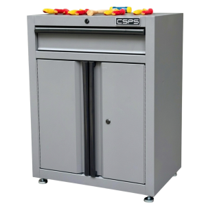 CSPS Gray Tool Cabinet 61cm include leveling feet - 01 Drawer