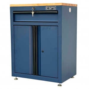 CSPS Blue Tool Cabinet 61cm with Wooden Top and Leaving feet – 01 Drawers