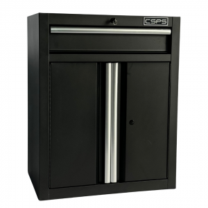 CSPS tool cabinet 61cm-01 with black drawers and white handles