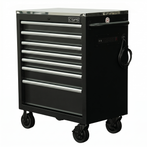 Tủ dụng cụ CSPS 76cm - 07 hộc kéo tay cầm trắng (mặt inox)